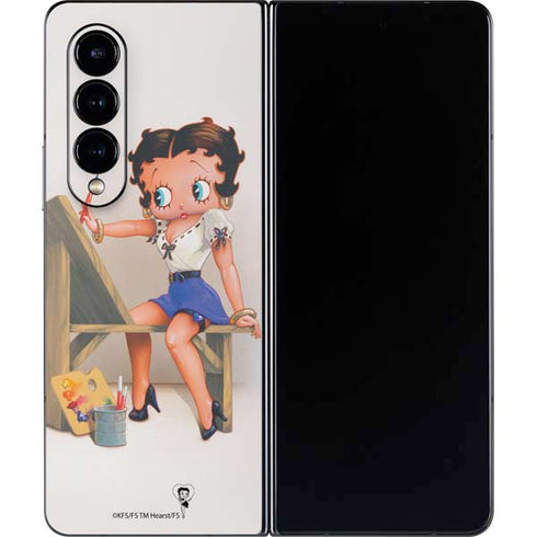 Betty Boop The Artist Galaxy Z Fold4 5G Skin